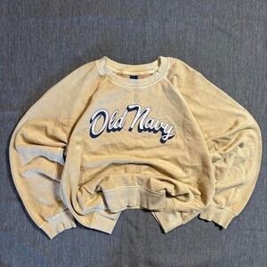 Old Navy cream crewneck sweatshirt - M